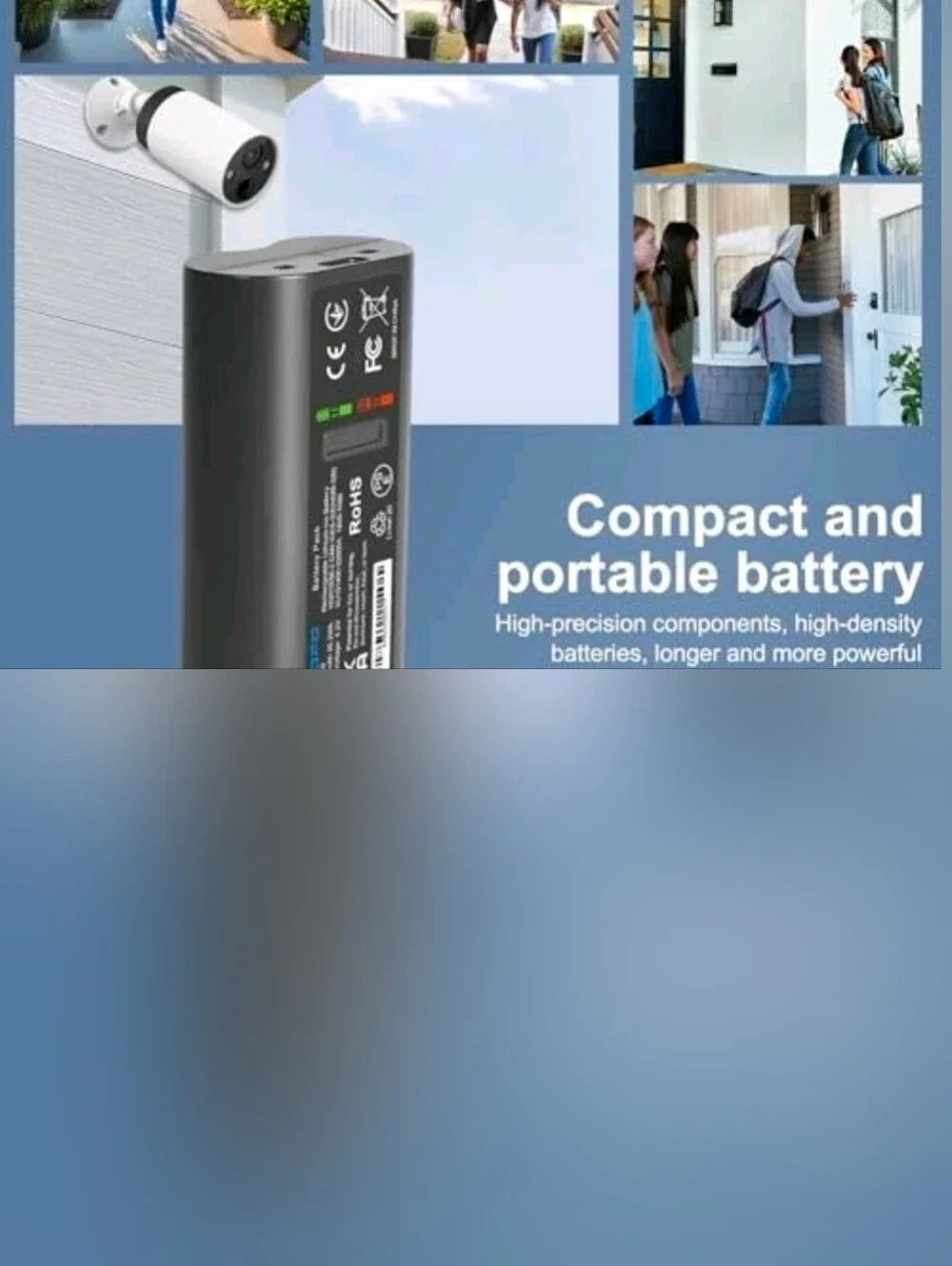 A100 7000mAh Rechargeable Camera Batteries for TP-Link Tapo C400 C420 D320